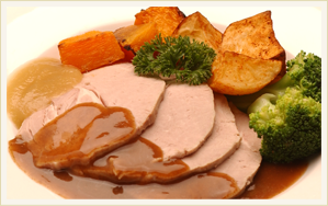 Roast Pork with Apple Sauce