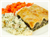 Economy - Spinach & Diced Lamb Lasagne