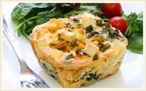 Pumpkin Potato & Spinach Frittata