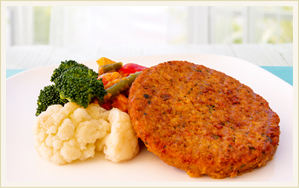 Zucchini Patty with Vegetable Korma