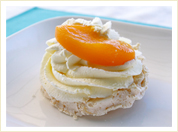 Pavlova with Cream &  Peach