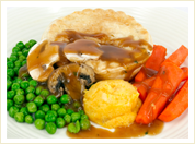 Steak Pie with Mushroom Gravy