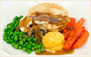 Steak Pie with Mushroom Gravy