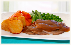 Roast Beef with Rich Brown Gravy